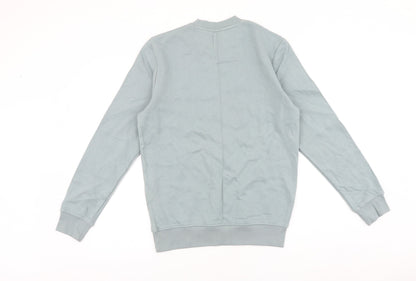 TU Mens Blue Cotton Pullover Sweatshirt Size S