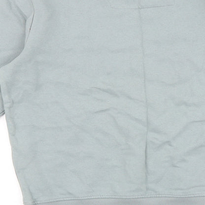 TU Mens Blue Cotton Pullover Sweatshirt Size S