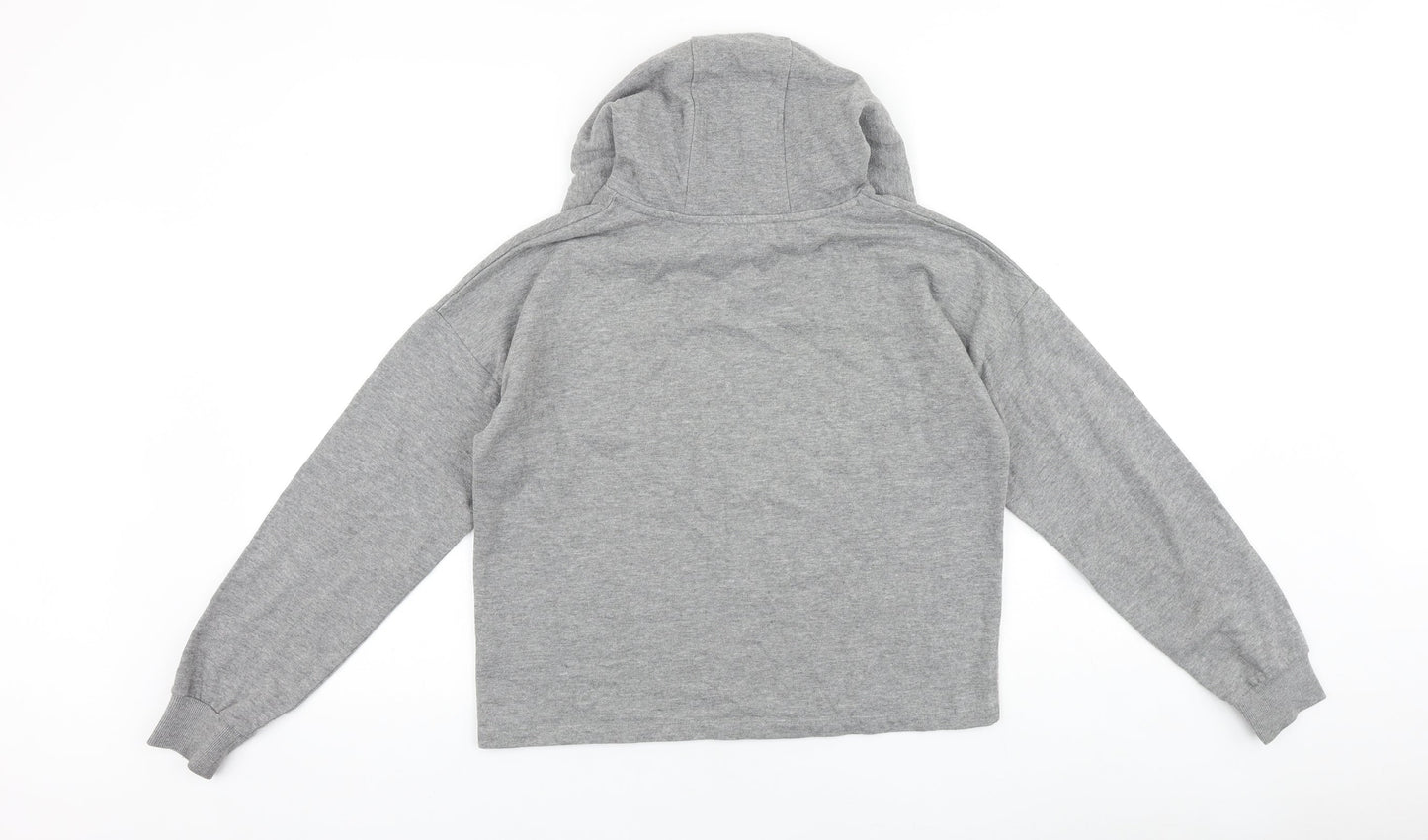 F&F Girls Grey Camouflage Cotton Pullover Hoodie Size 13-14 Years Pullover