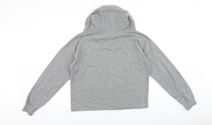 F&F Girls Grey Camouflage Cotton Pullover Hoodie Size 13-14 Years Pullover