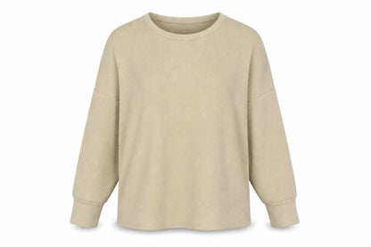 Peacocks Womens Beige Cotton Pullover Sweatshirt Size S Pullover