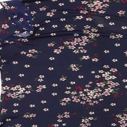 Womens UK Size XL Encuentro Blue Basic Blouse