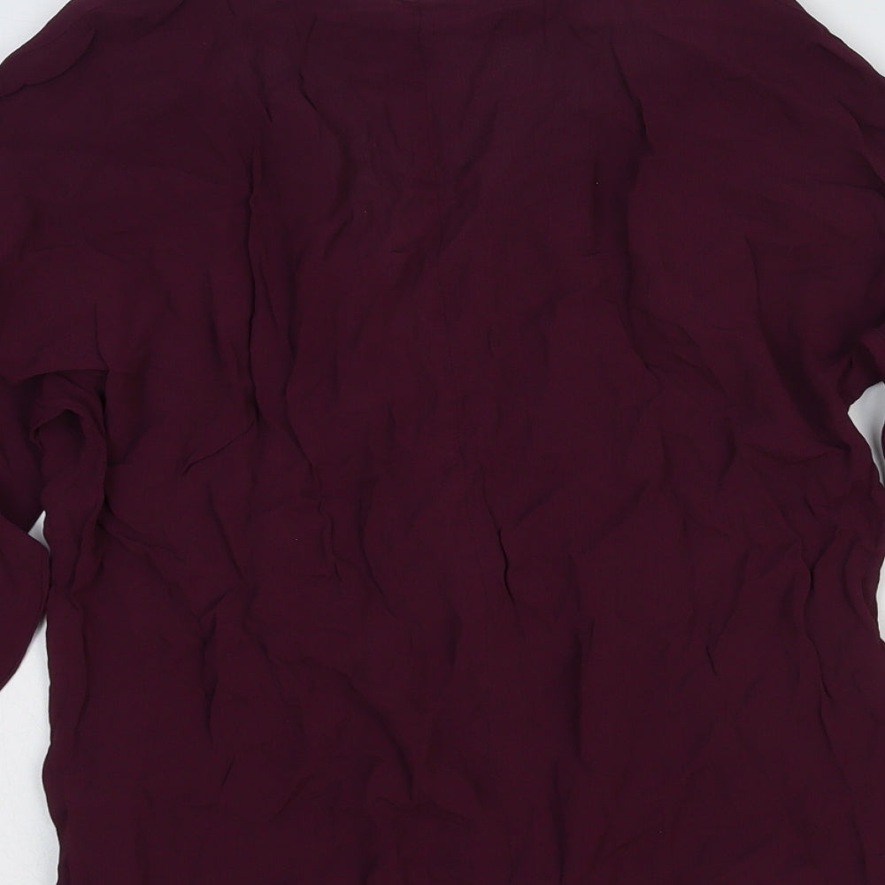 Womens UK Size 12 ASOS Red Basic Blouse