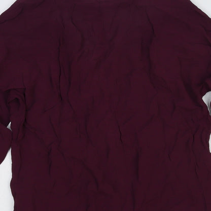 Womens UK Size 12 ASOS Red Basic Blouse
