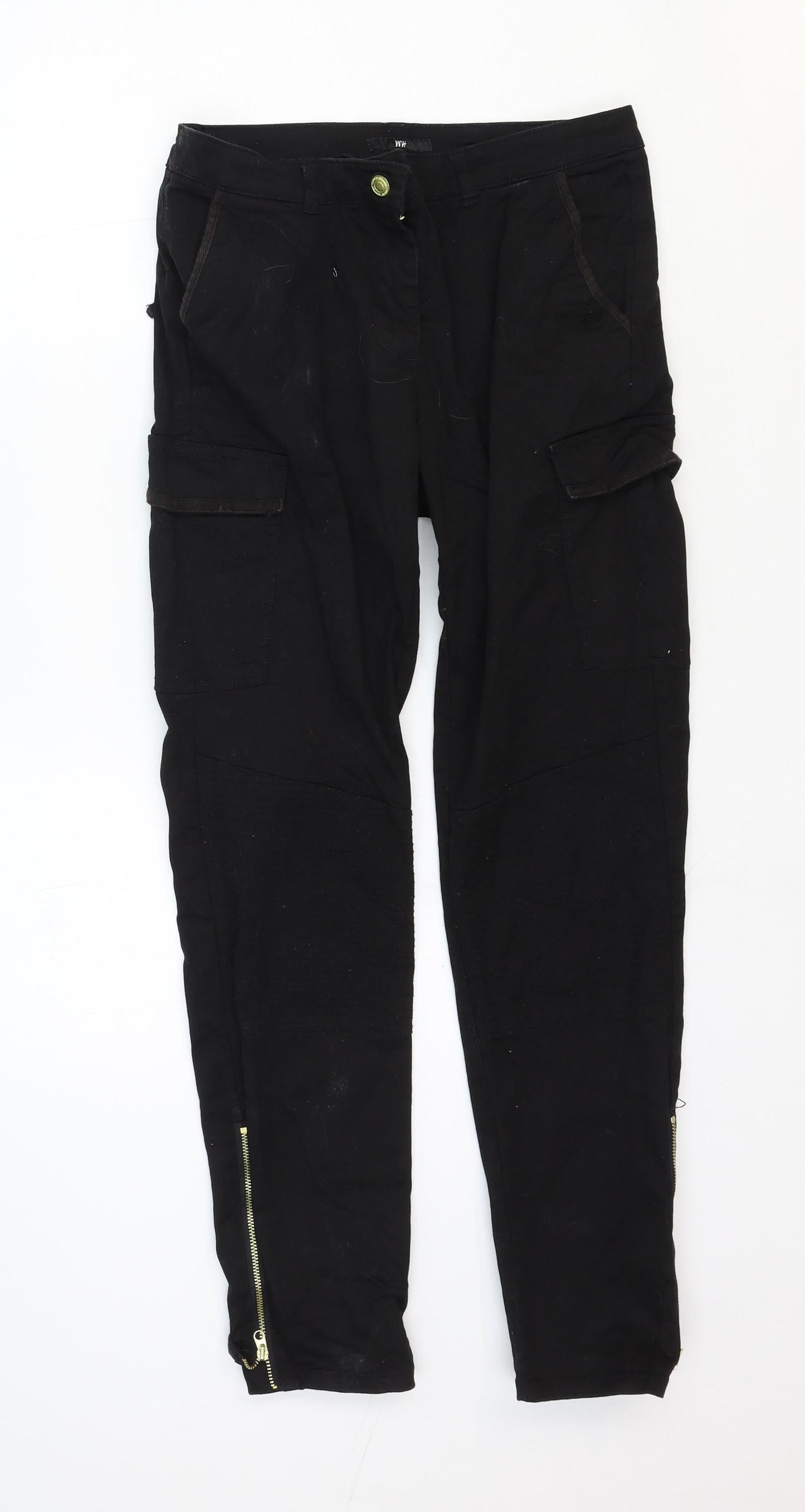 Womens UK Size 10 H&M Regular Fit Skinny Black Jeans