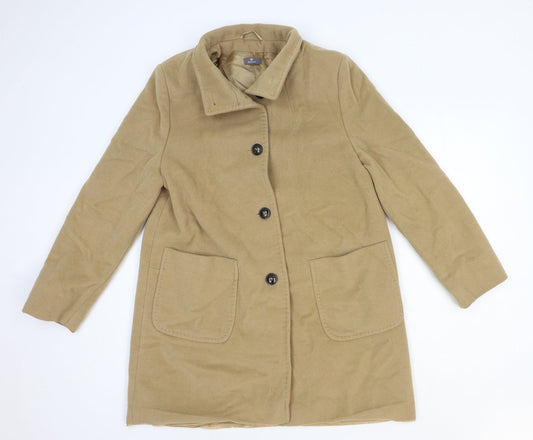 Basler Womens Beige Jacket Size 12 Button