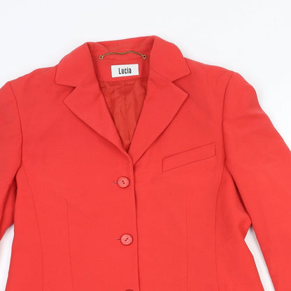 Womens UK Size 8 LUCIA Red Jacket