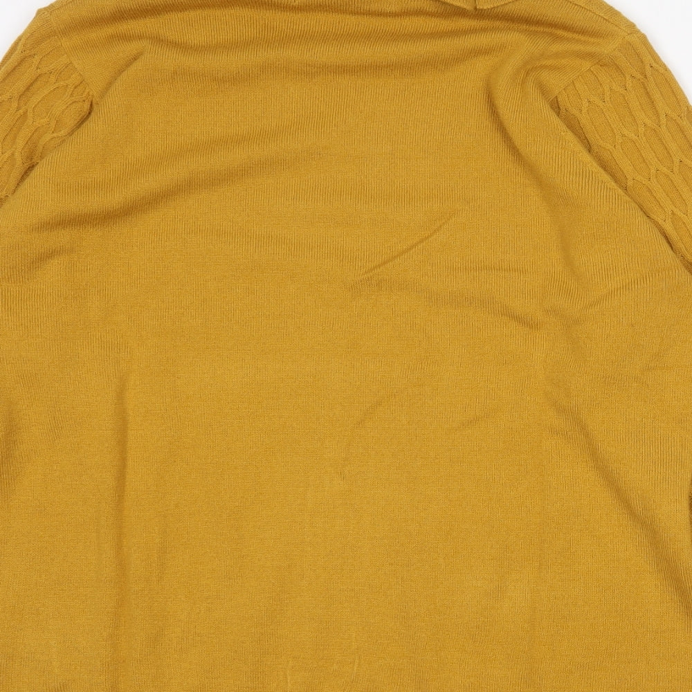 Womens UK Size L EWM Yellow Pullover Jumper