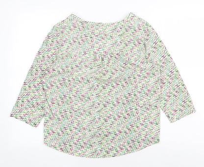 Womens UK Size 10 Preworn Green Basic Blouse