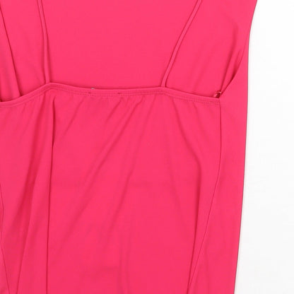 Womens UK Size S Zara Pink Basic Tank