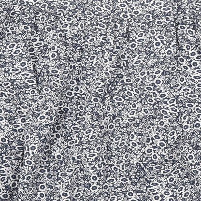 Marks and Spencer Womens Blue Floral Cotton Skater Skirt Size 16