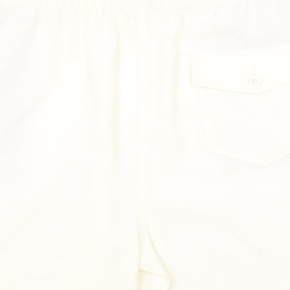 Marks and Spencer Womens Ivory Polyester Basic Shorts Size 20 Regular Pull On