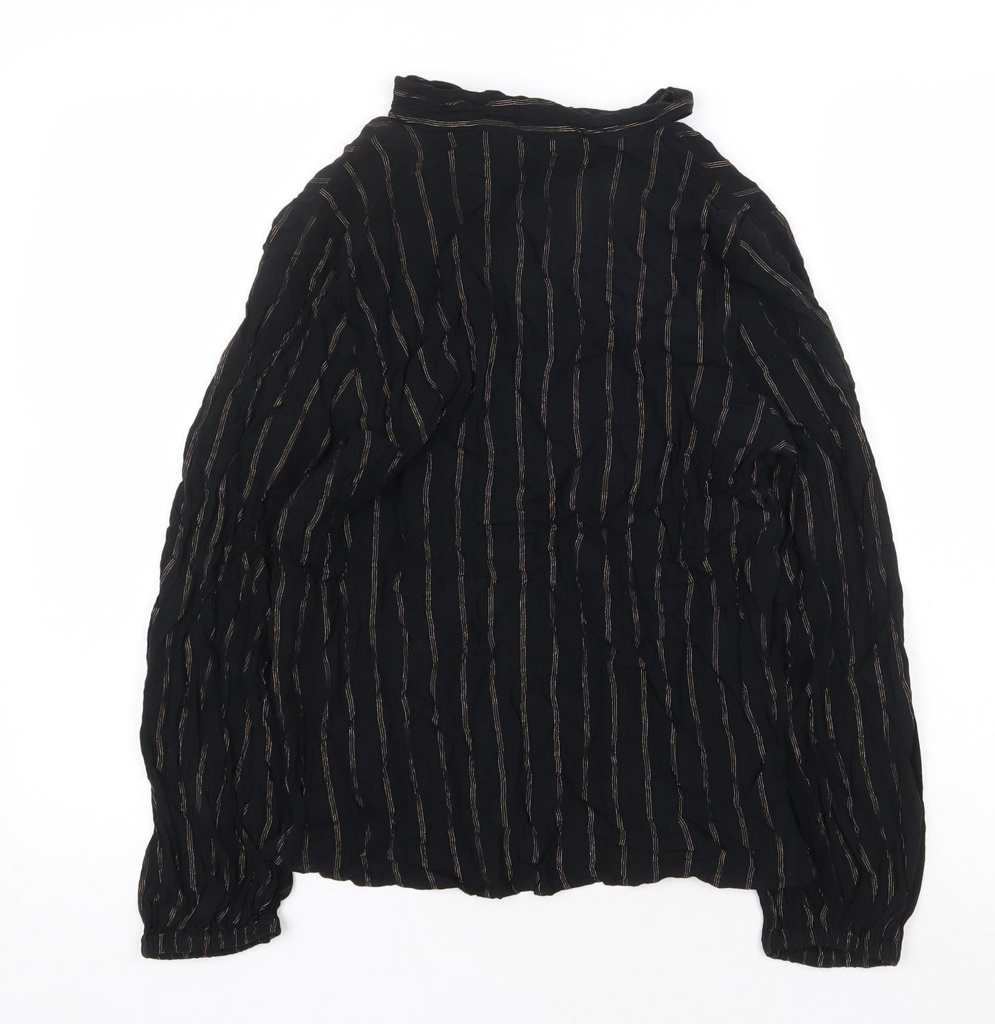 Womens UK Size 10 Marks and Spencer Black Basic Blouse