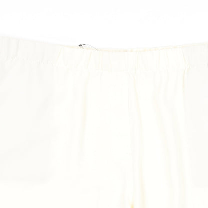 Marks and Spencer Womens Ivory Polyester Basic Shorts Size 24 Regular Pull On