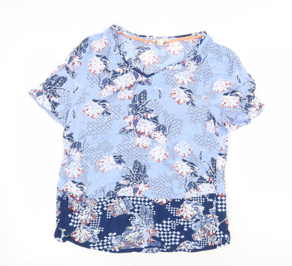 Womens UK Size 8 Marks and Spencer Blue Basic Blouse