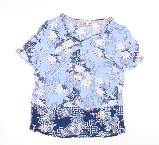Womens UK Size 8 Marks and Spencer Blue Basic Blouse