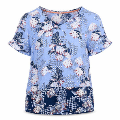 Womens UK Size 8 Marks and Spencer Blue Basic Blouse