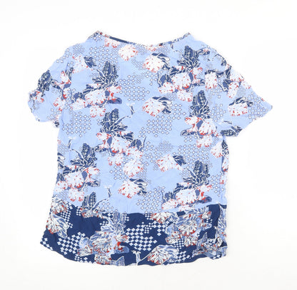 Womens UK Size 8 Marks and Spencer Blue Basic Blouse