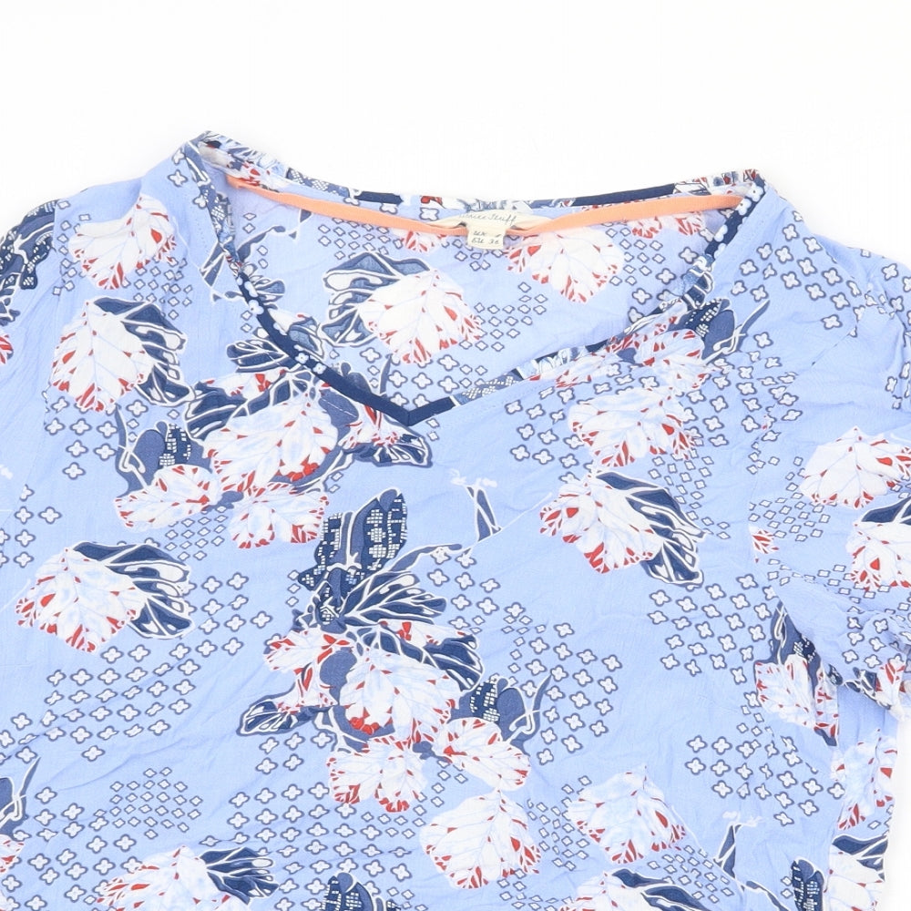 Womens UK Size 8 Marks and Spencer Blue Basic Blouse