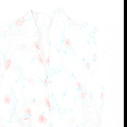 Womens UK Size 14 Preworn White Basic Button-Up