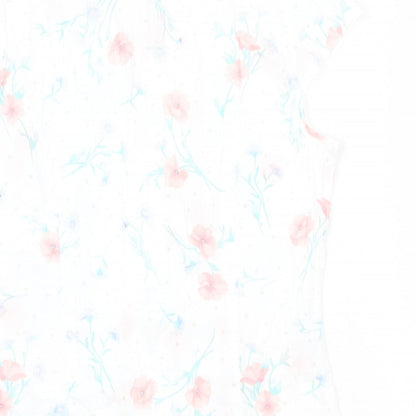 Womens UK Size 14 Preworn White Basic Button-Up