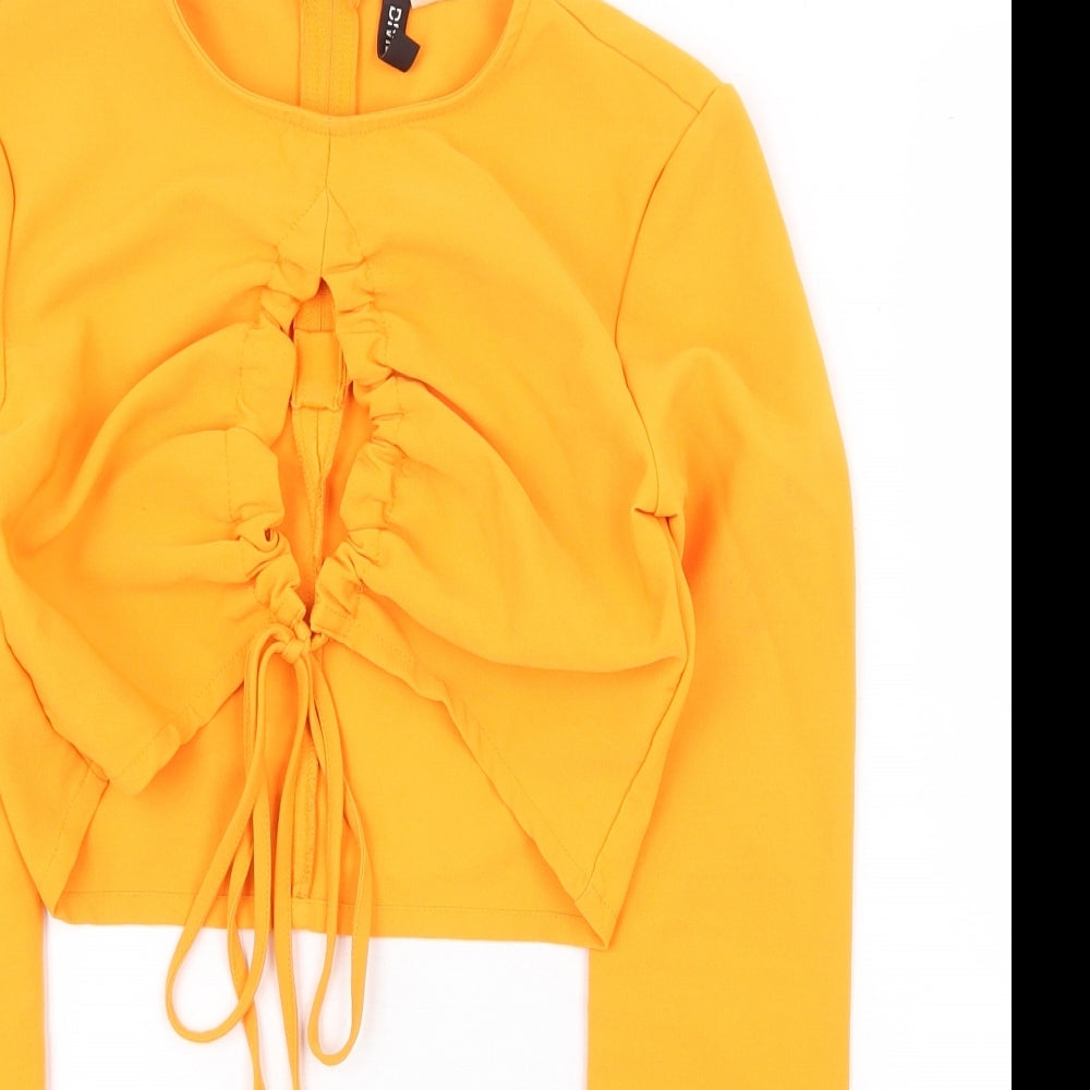 Womens UK Size 8 H&M Orange Cropped T-Shirt