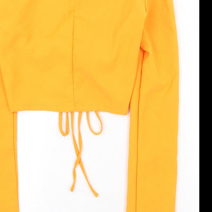 Womens UK Size 8 H&M Orange Cropped T-Shirt