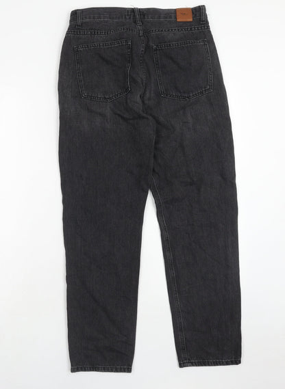 By Yourself Womens Black Cotton Straight Jeans Size 28 in Regular Zip