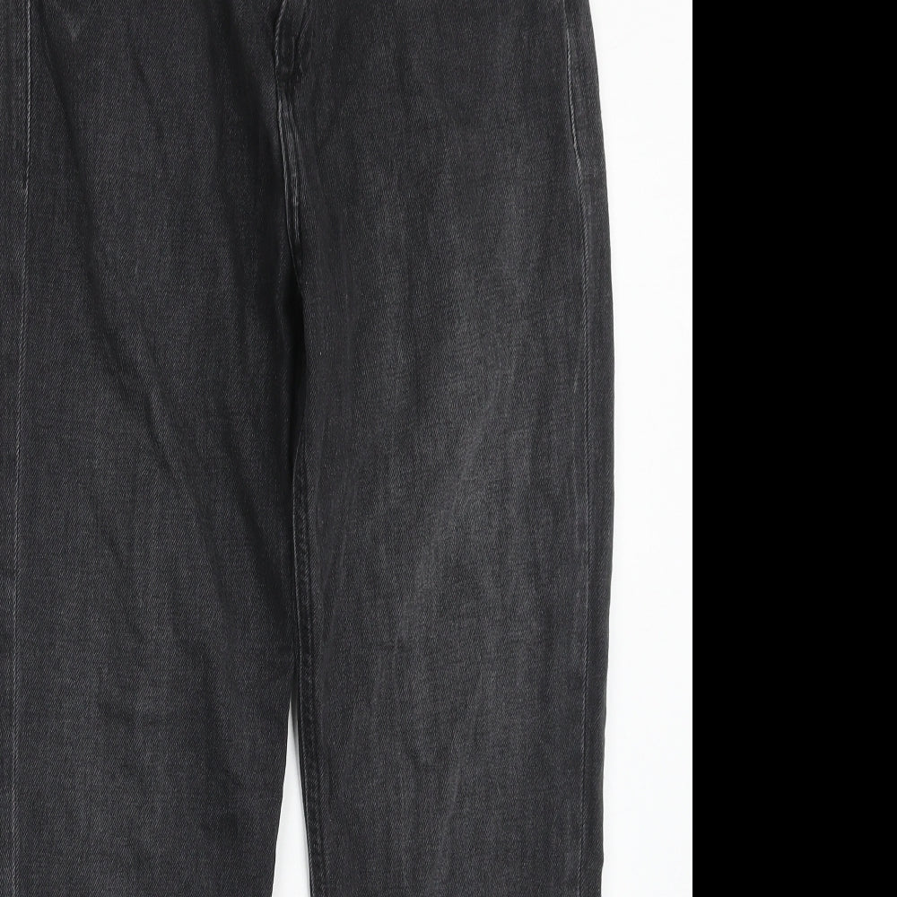 By Yourself Womens Black Cotton Straight Jeans Size 28 in Regular Zip