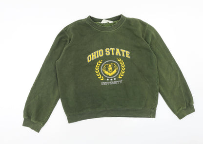Harper & Lewis Womens Green Cotton Pullover Sweatshirt Size S Pullover - Ohio State University