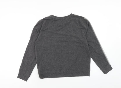 M Life Womens Grey Cotton Pullover Sweatshirt Size S Pullover