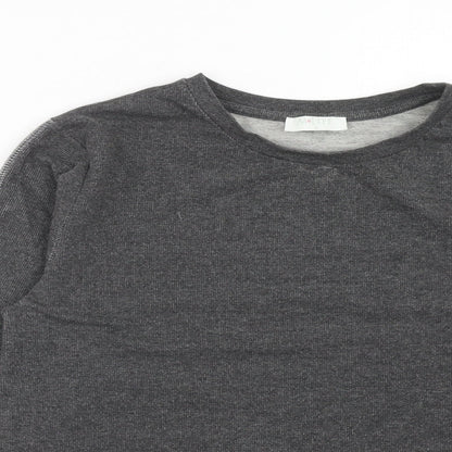 M Life Womens Grey Cotton Pullover Sweatshirt Size S Pullover