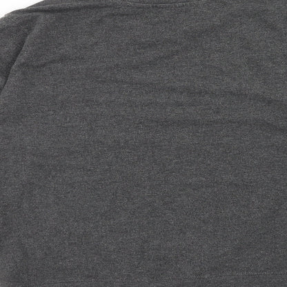 M Life Womens Grey Cotton Pullover Sweatshirt Size S Pullover