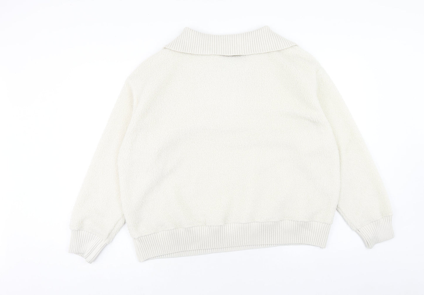 Womens UK Size XL Marks and Spencer White Pullover Sweatshirt