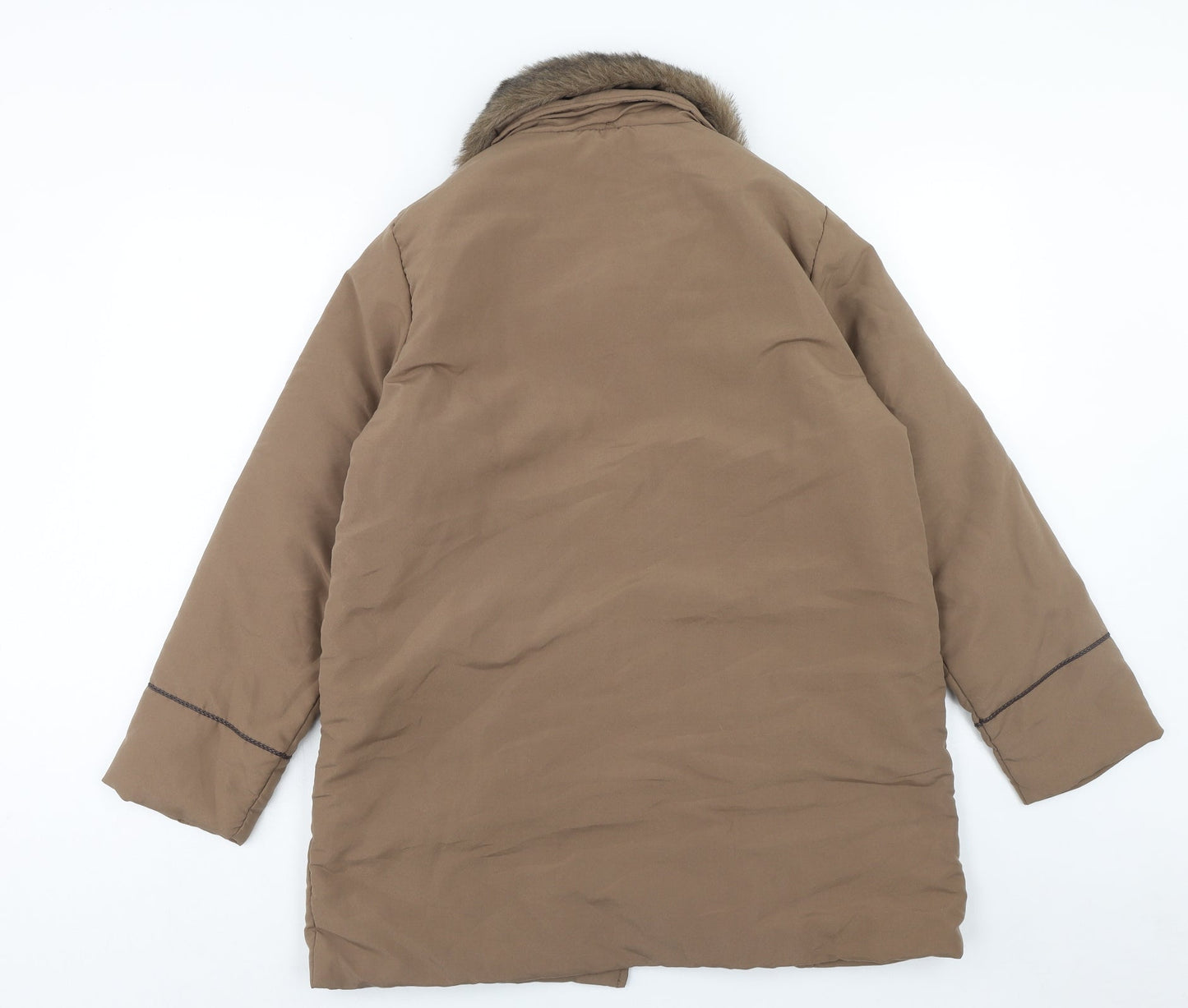 Claire Neuville Womens Brown Jacket Size 14 Zip