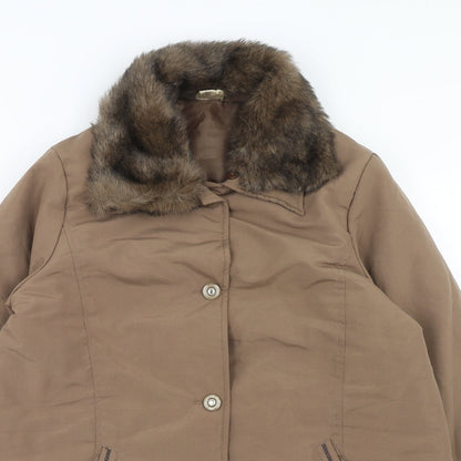 Claire Neuville Womens Brown Jacket Size 14 Zip