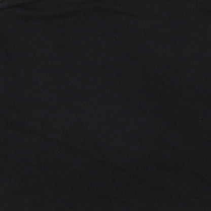 New Look Womens Black Cotton Pullover Sweatshirt Size 14 Pullover - Christmas