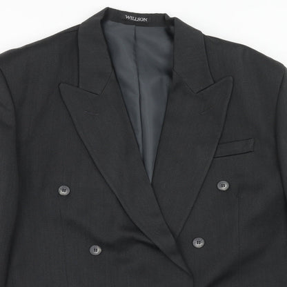 Mens UK Size 40 Wilson Regular Grey Suit Jacket