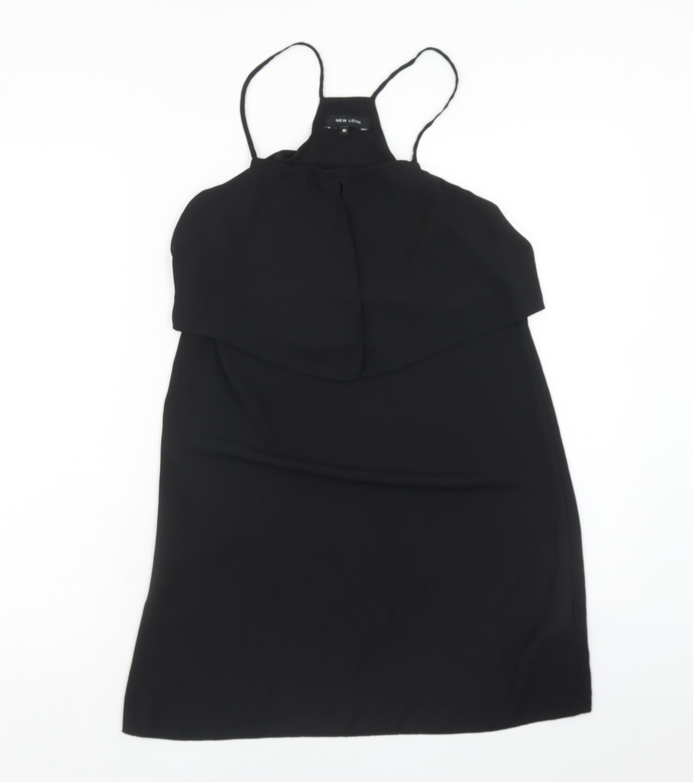 Womens UK Size 10 New Look Black Tunic Tank