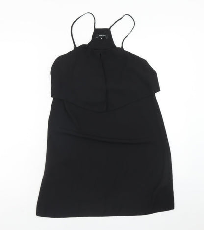Womens UK Size 10 New Look Black Tunic Tank