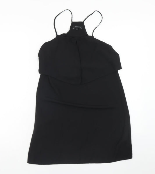 Womens UK Size 10 New Look Black Tunic Tank