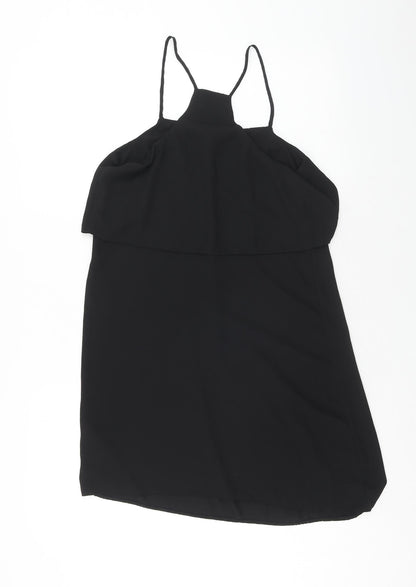 Womens UK Size 10 New Look Black Tunic Tank