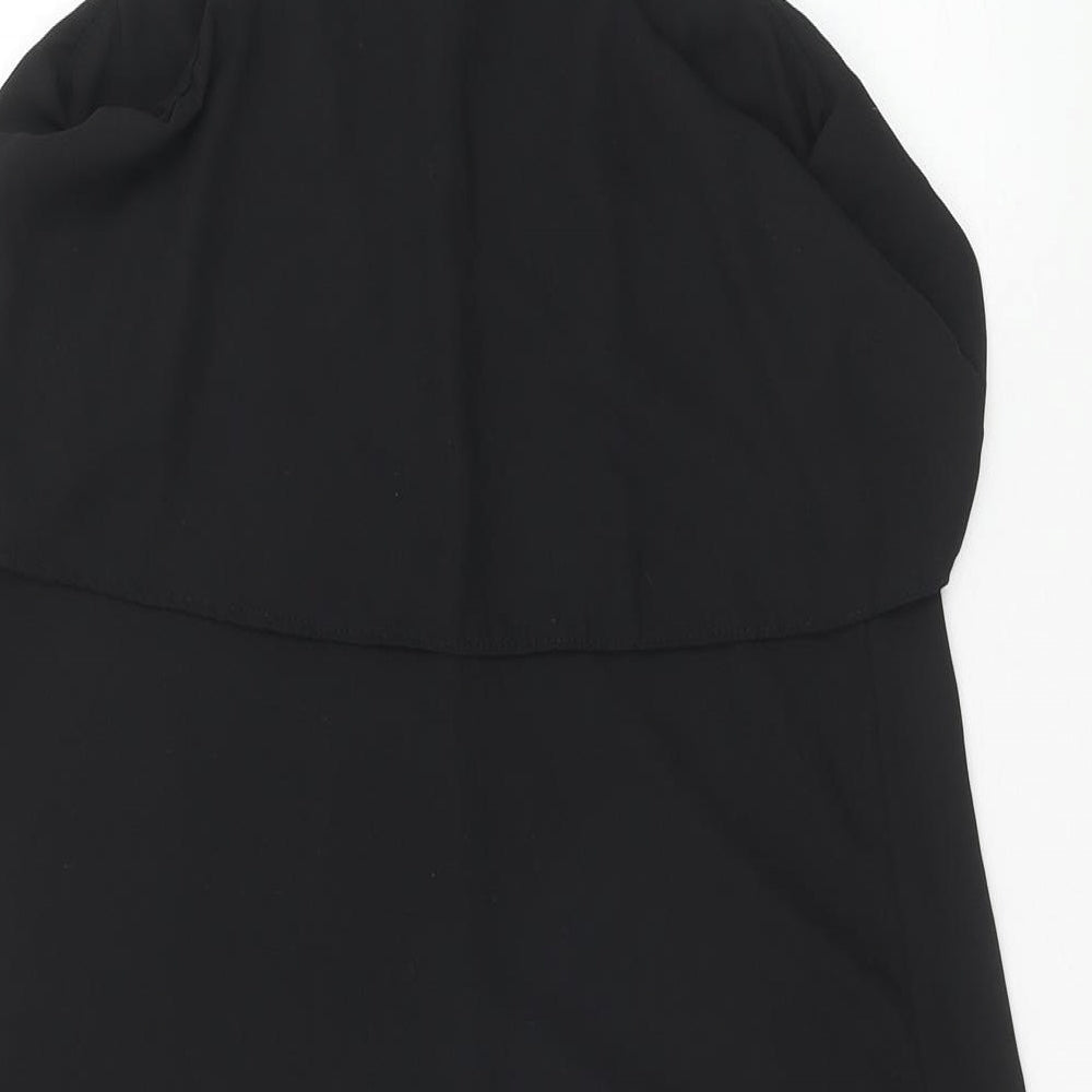Womens UK Size 10 New Look Black Tunic Tank