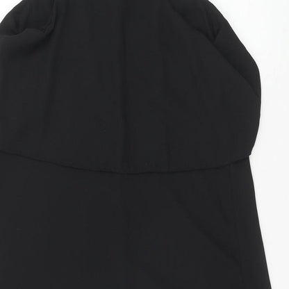 Womens UK Size 10 New Look Black Tunic Tank