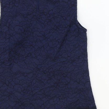 Womens UK Size 10 Warehouse Blue Basic Tank