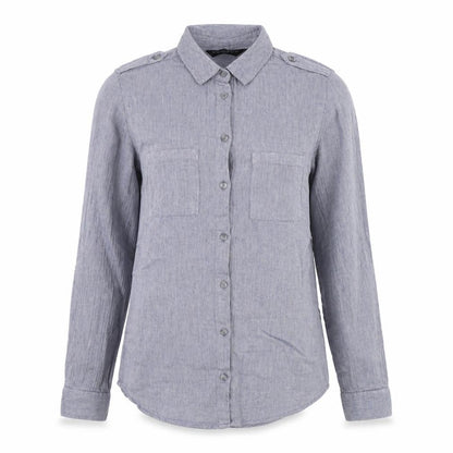 Womens UK Size 8 Dorothy Perkins Blue Basic Button-Up