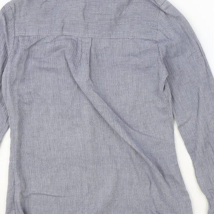 Womens UK Size 8 Dorothy Perkins Blue Basic Button-Up