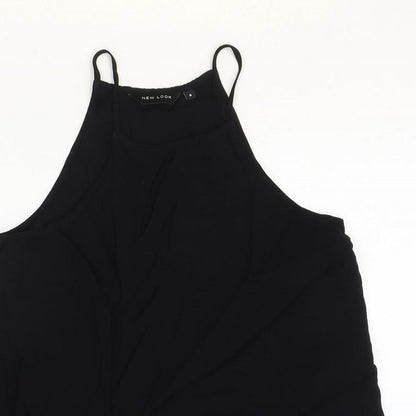 Womens UK Size 8 New Look Black Basic Tank