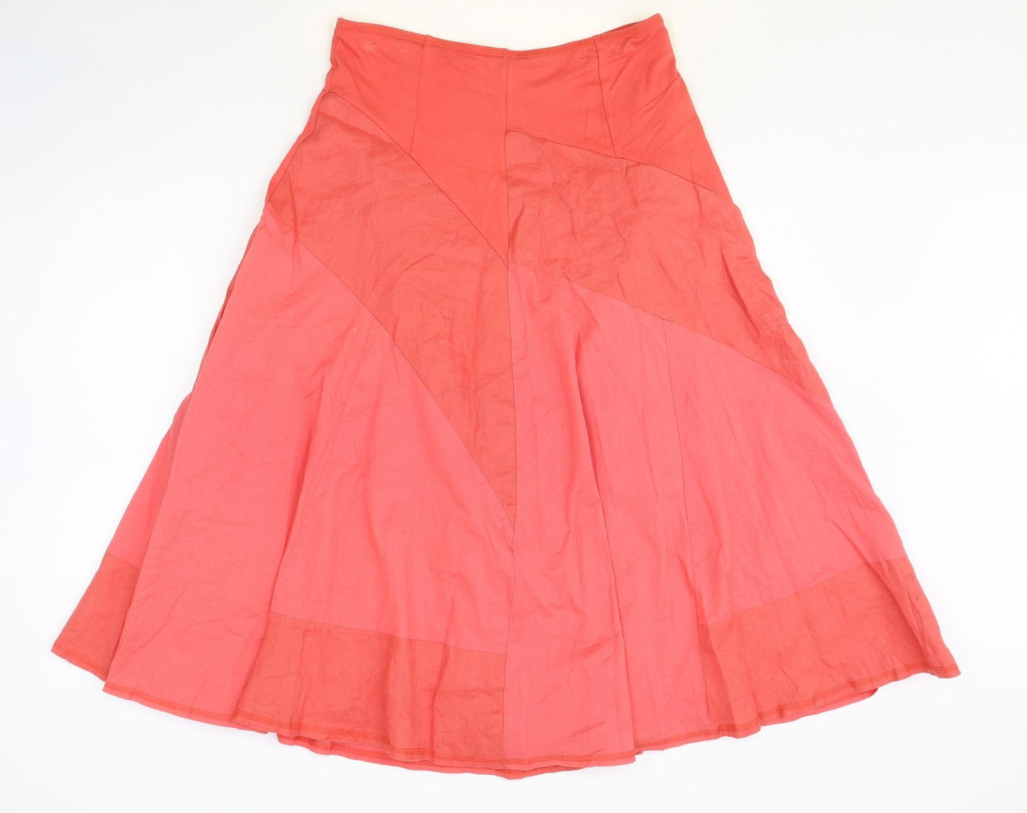 Marks and Spencer Womens Pink Polyester Swing Skirt Size 10