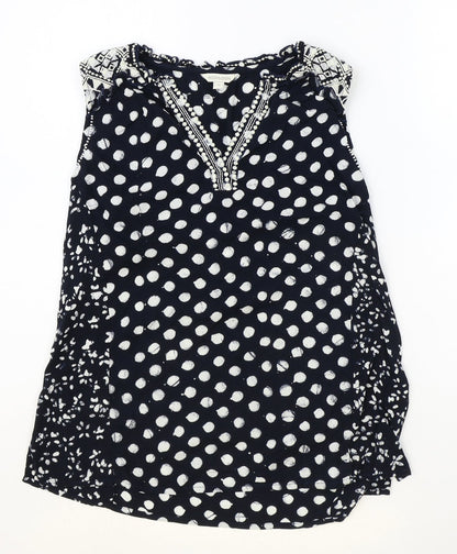 Womens UK Size M Monsoon Black Basic Tank
